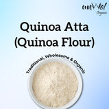 Amwel Organic Quinoa Flour | Quinoa Atta | 450g | Certified Gluten Free, High in Protein Atta |