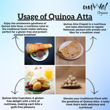 Amwel Organic Quinoa Flour | Quinoa Atta | 450g | Certified Gluten Free, High in Protein Atta |