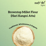 Amwel Organic Browntop Millet Flour | 450g | Hari Kangni / Korale Atta | Siri Dhanya Millets Flour