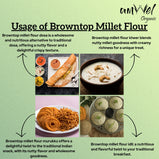Amwel Organic Browntop Millet Flour | 450g | Hari Kangni / Korale Atta | Siri Dhanya Millets Flour