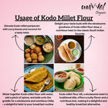 Amwel Organic Kodo Millet Flour | 450g | Kodra / Arikelu / Varagu / Harka Atta | Siri Dhanya Millets Flour |