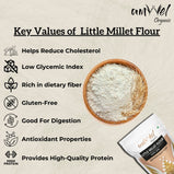 Amwel Organic Little Millet Flour | 450g | Kutki / Sama / Shaan / Moraiya Atta | Siri Dhanya Millets Flour |