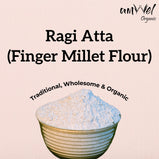 Amwel Organic Ragi Atta | Finger Millet Flour | 450g | Madua / Nachni ka atta |