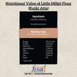 Amwel Organic Little Millet Flour | 450g | Kutki / Sama / Shaan / Moraiya Atta | Siri Dhanya Millets Flour |
