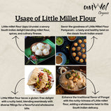 Amwel Organic Little Millet Flour | 450g | Kutki / Sama / Shaan / Moraiya Atta | Siri Dhanya Millets Flour |