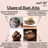 Amwel Organic Ragi Atta | Finger Millet Flour | 450g | Madua / Nachni ka atta |