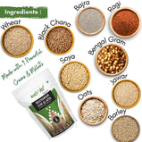 Organic Multigrain Low GI Atta 900g | Manage Sugar Release | 9 Super Grains & Millets | 75% Wheat 25% 8 Powerful Millet | Diabetic Friendly High Fiber