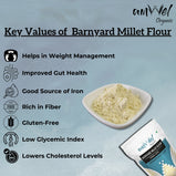 Amwel Organic Barnyard Millet Flour | 450g | Samak / Sawang / Sama Atta | Siri Dhanya Millets Flour