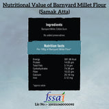Amwel Organic Barnyard Millet Flour | 450g | Samak / Sawang / Sama Atta | Siri Dhanya Millets Flour