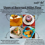 Amwel Organic Barnyard Millet Flour | 450g | Samak / Sawang / Sama Atta | Siri Dhanya Millets Flour