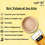 Amwel Organic Jau Atta - Barley Flour, Jaun ka atta | 450g |
