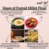 Amwel Organic Foxtail Millet Flour | 450g | Kangni / Thinai / Kang / Rala Atta