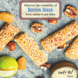 Amwel Organic Sesame Seeds 200gm |  Raw Unroasted edible seed for weight management | Gluten Free Omega 3 High fibre Keto diet snack for eating | USDA Certified grains