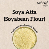 Amwel Organic Soyabean Atta | Soya Flour | 450g | High Protein |