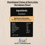 Amwel Organic Soyabean Atta | Soya Flour | 450g | High Protein |