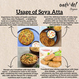 Amwel Organic Soyabean Atta | Soya Flour | 450g | High Protein |