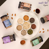 Amwel Organic Chia Seeds 200gm | Raw Unroasted seeds | Gluten Free Omega 3 High fibre Keto diet snack for eating | USDA Certified grains