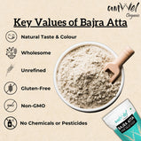 Amwel Organic Bajra Atta | Pearl Millet Flour | 450g |