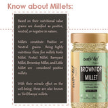 Amwel Organic Browntop Millet | 400g | Hari Kangni / Korale | Siri Dhanya Millets | Positive Millets | Unpolished