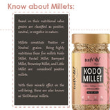 Amwel Organic Kodo Millet | 400g | Siri Dhanya Millets | Kodra / Haraka / Varagu / Arikalu | Positive Millet | Raw Unpolished Grain Millet Rice |