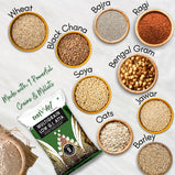 Organic Multigrain Low GI Atta 5kg | Manage Sugar Release | 9 Super Grains & Millets | 75% Wheat 25% 8 Powerful Millet | Diabetic Friendly High Fiber
