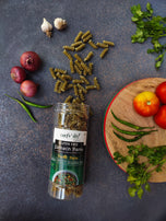 Amwel Organic Gluten Free & Multigrain Spinach Pasta 220g | Gourmet Instant Pasta | Fusilli Pasta | No Maida No Sooji | Power of Spinach, Corn, Rice |