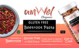 Amwel Organic Gluten Free & Multigrain Beetroot Pasta 220g | Gourmet Instant Pasta | Fusilli Pasta | No Maida No Sooji | Power of Beetroot, Corn, Rice |