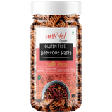 Amwel Organic Gluten Free & Multigrain Beetroot Pasta 220g | Gourmet Instant Pasta | Fusilli Pasta | No Maida No Sooji | Power of Beetroot, Corn, Rice |