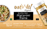 Amwel Organic Gluten Free & Multigrain Rice Macaroni Pasta 300g | Gourmet Instant Pasta | Rice and Corn | No Maida No Sooji |