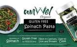 Amwel Organic Gluten Free & Multigrain Spinach Pasta 220g | Gourmet Instant Pasta | Fusilli Pasta | No Maida No Sooji | Power of Spinach, Corn, Rice |